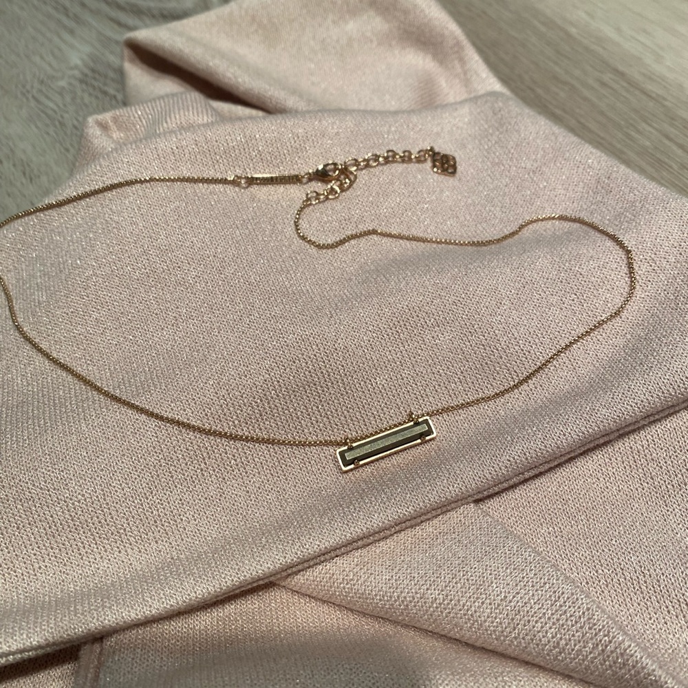 Kendra Scott “Leanor” Pendant Necklace in Rose Gold - 16” chain length